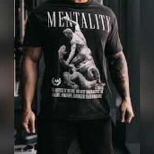 Gray 'Mentality' VENI VEDI VICI Vintage Graphic Tee